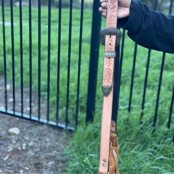 American Darling Eagle Turquoise Stone Fringe Crossbody Bag - Picture 7 of 8